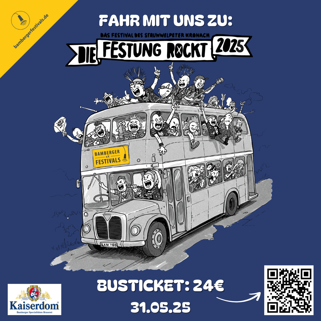 Busfahrt zu Die Festung Rockt 2025